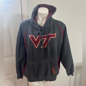 Campus Heritage Gray and Red VT Hokies Sweatshirt